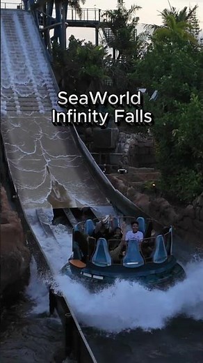 This Water Ride Gets You SOAKED! SeaWorld Infinity Falls Orlando Florida