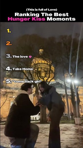 Ranking The Best Hunger Kiss Moments #kiss #love #couple #shorts