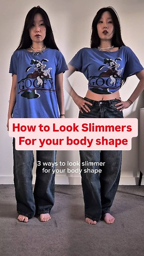Hana ♡ | 3 Easy Ways to Make Your Baggy T-Shirt Look Slimmer—Tailored for Your Body Shape! If you hate how baggy tshirt make you look boxy or... | Instagram