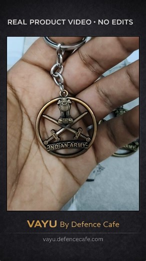 VAYU by Defence Cafe on Instagram: "Link in Bio | Very limited stock, Buy Now 🔥 Indian Army Emblem Keychain #indianarmy keychain #vayubydefencecafe Army keychains, Fighter Jet Keychains, Vayu Keychains"
