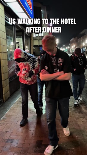 Walking to the hotel after dinner in Duluth is so fun!!🥶 #frc3883 #cold #duluth #firstrobotics #rebuilt