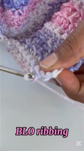 Crochet back Loop Only ribbing