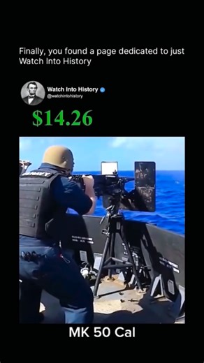 Watch Into History | U.S. Navy Weapon Firing Costs (Approx.) Small & Conventional Weapons • 5.56mm rifle round: ~$0.30–$0.50 • 7.62mm round: ~$0.60–$1 • .50... | Instagram