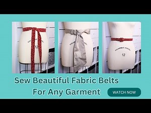 3 Easy DIY Dress Belts For Beginners Pt 2 - THE SASH BELT