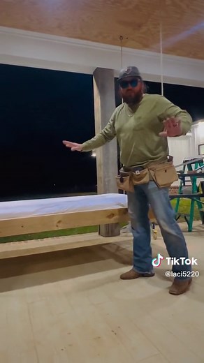 DIY Farmhouse Porch Swing Bed Installation