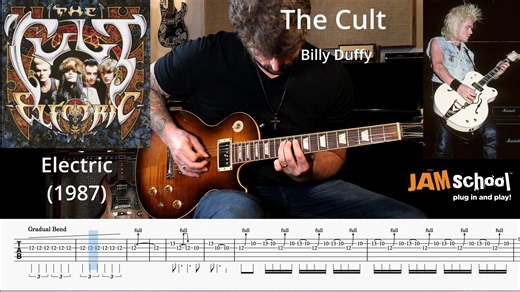 动态谱 The Cult Love Removal Machine Guitar Solo with TAB