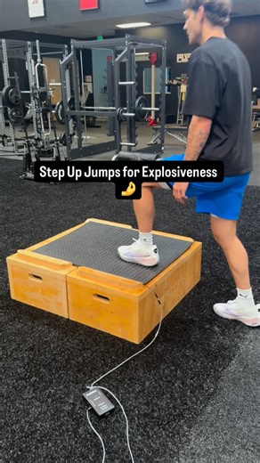 4.8K views · 110 reactions | Step Up Jumps… Simple but highly effective. Using a contact mat to measure jump height and increase intent (compete rep to rep). | PJF Performance | Facebook