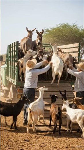 “Loading Goats and Donkeys Inside a Vehicle | Rural Transport”
