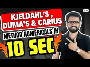 Kjeldahl’s, Duma’s & Carius Method Numerical in 10 Seconds | #chemistrytricks #lokeshchoudhary