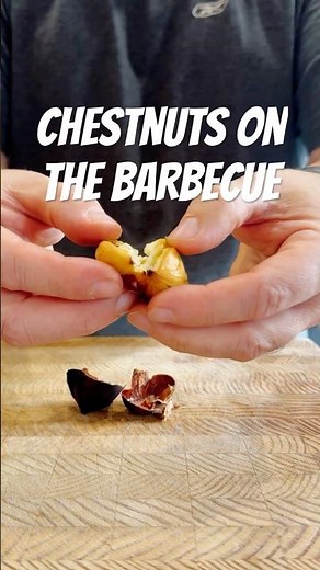 How do you make roasted chestnuts on a gas BBQ? Easy peezy!