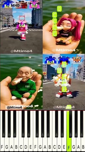 Sonic Tapes x K-Pop Demon Hunters EVOLUTION Transform 🪄😀 | Shin Sonic‪@Mtime4‬ - Piano Tutorial