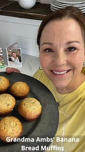 Miss Annie makes her Grandma Ambs' BANANA BREAD MUFFINS from the Volume 1 cookbook. #bananabreadday #bananabread #missannie 👉RECIPE: https://missannieshomeandkitchen.com/recipes-ideas/grandma-ambs-famous-banana-bread | Miss Annie's Home Kitchen