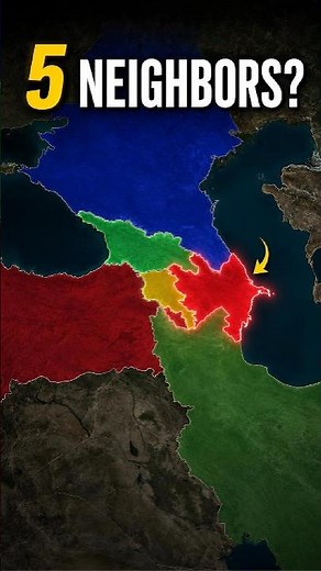 Why Everyone Gets Azerbaijan's Borders Wrong ⚠️ #geography #azerbaijan #shorts