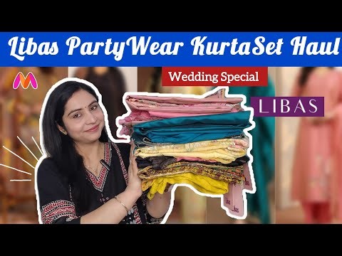 Libas Party Wear KurtaSet Haul From Myntra ✨🥰 Comfortable & Stylish Outfit, Libas Haul With Reshu ✨