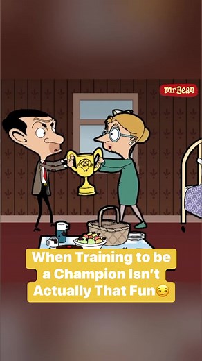 Mr. Bean: The Champion Trophy Winner | Funny Animated Comedy Clips