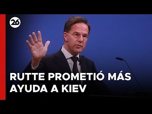 Rutte prometió más ayuda a Kiev y pidió acelerar la producción militar