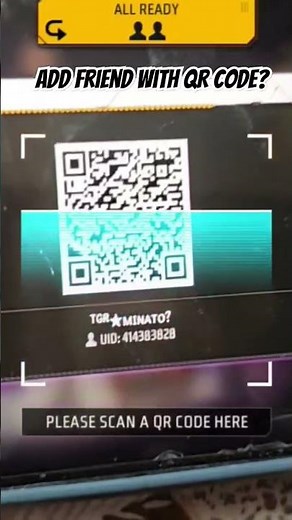 Free fire added QR code to add friends 😹✌️#viralshorts #freefire #freefireshorts #garenafreefire