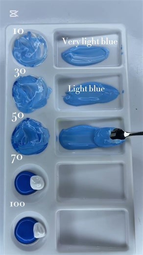 Blue Gradient Color Mixing