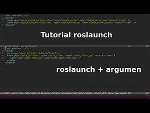 8. Tutorial ROS - Membuat roslaunch dan argumennya