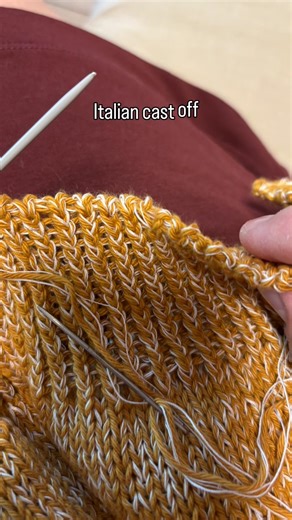 Italian cast off #knitting