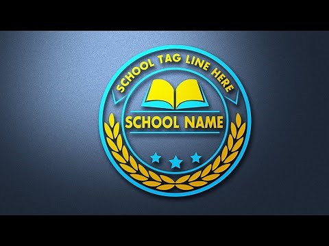 How to make school logo design in adobe illustrator||logo design tutorial||Rasheed RGD