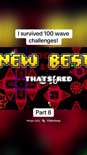I Survived 100 Wave Challenges in Geometry Dash!