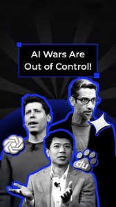 4.4K views · 20 reactions | 100x cheaper AI? Free AI tools? AI that understands emotions? The AI space just flipped the script, and the competition is fierce. Watch to see how billionaires are reacting! #SCALER #AIUpdates #Baidu #ChatGPT #openai | SCALER | Facebook