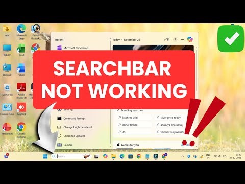 Windows Search Bar Not Responding 100% Working Fix