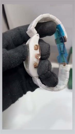 Emporio Armani White Ceramic Watch ⌚ | Luxury Watch Unboxing & Review#shorts