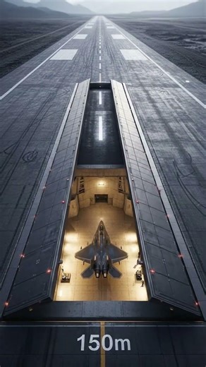 “Hidden Underground Fighter Jet Base” ✈️