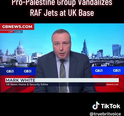 Palestine Action Group breaches RAF Brize Norton, vandalizing 2 jets. MOD condemns the act—serious questions raised over base security. #ForYou #UKNews #RAF #BrizeNorton #PalestineAction #SecurityBreach #ProPalestine