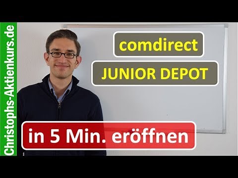 Comdirect Junior Depot in 5 Minuten eröffnen - Schritt-für-Schritt Anleitung