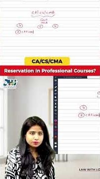 🚨 Reservation In CA/CS/CMA?! Big Question Every Student Is Asking… | CA CS Tejal Katariya