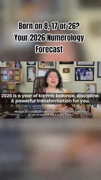Born on 8, 17 or 26? Your 2026 Numerology Forecast #nittygrittywithdrneetikaushik