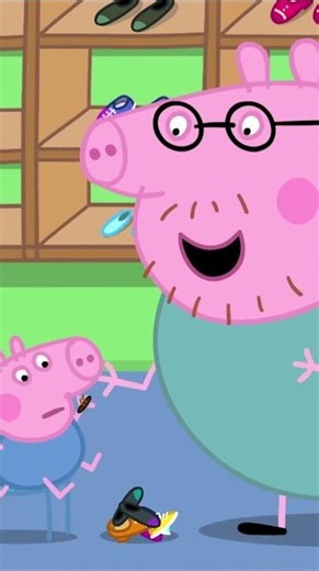 George Shops for NEW Shoes! 👟 #peppapig #shorts