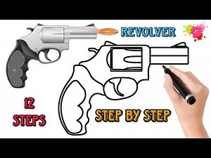 Gun Drawing Step by step | "Mastering the Art of Gun Drawing: Step-by-Step Guide for Beginners"