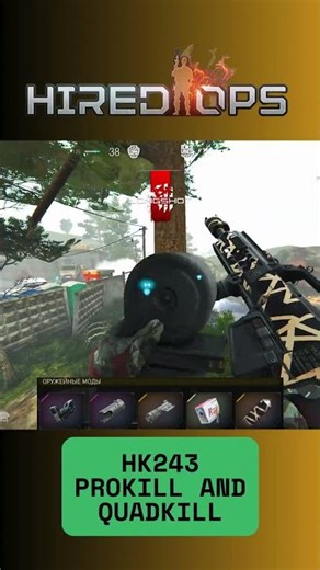 HK243 - Prokill and QuadKill! Hired Ops | EFT | Tarkov | Contract Wars #shorts #gaming #игры