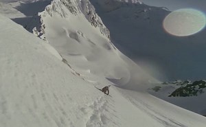 A POV look at Travis Rice climbing a cornice for his new film 'The Fourth Phase'. Check out that view, though (via Red Bull Media House). | Active Traveller Magazine