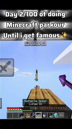 Minecraft parkour day 2 ✨️💀😎💪🔥🎀🥚#bome #minecraft #minecraftgameplay #minecraftparkour