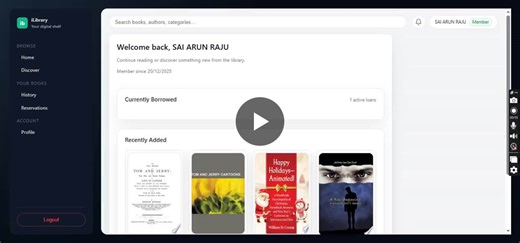iLibrary: Efficient Library Management System with Google Books API | Jampana Sai Arun Raju posted on the topic | LinkedIn