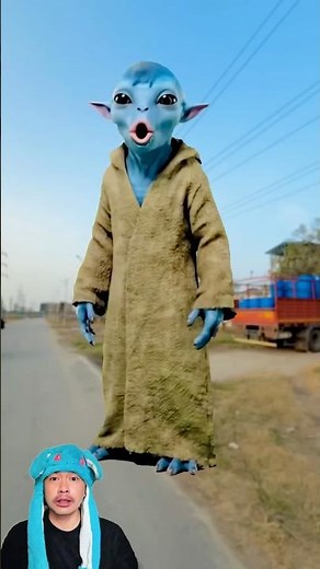 ALIEN PRETENDS TO BE BRAVE BUT @MonishVines999 #remix #dubbing #trending ENDS OUT ⁉️😂