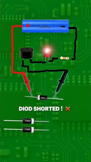 Diy diod tester ✅ #electronics#diodetester#diode#electronicsproject#diyelectronics#basicselec#shorts
