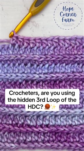 Master the 3rd Loop Half Double Crochet Stitch