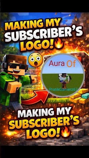 Making My Subscriber EPIC YT Logo🔥. #trending #minecraft #gaming #viral #shorts