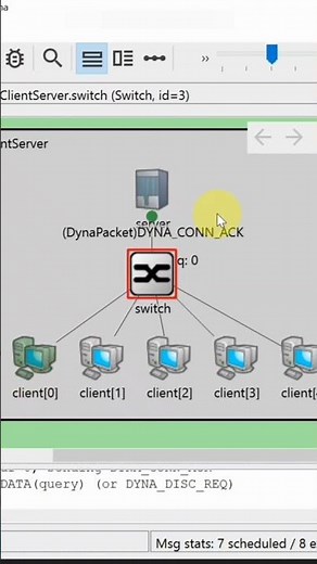 Dyna Project Client Server Example on Omnet++