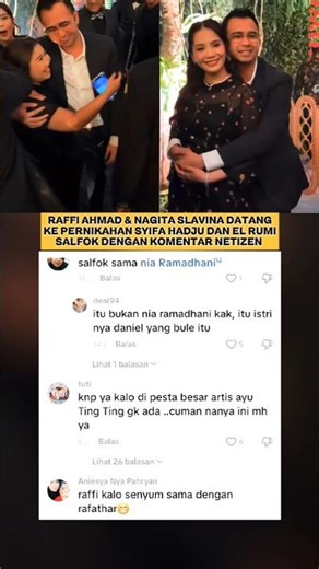 Raffi Ahmad Attends Syifa Hadju & El Rumi's Wedding, a Special Moment in the Spotlight