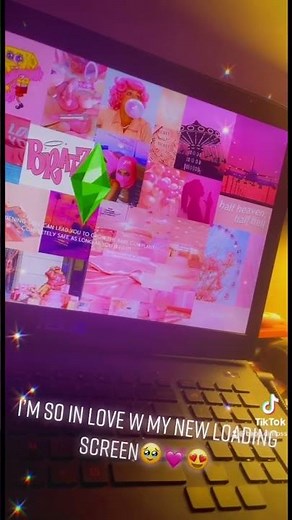 My new all pink sims 4 loading screen is tooo cute😍💓 #sims #sims4 #shorts #realistic #simulation