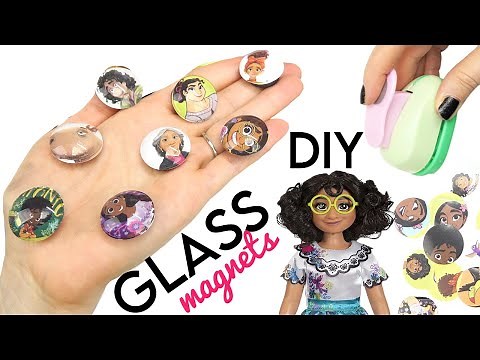Disney Encanto DIY Glass Magnets! Mirabel, Isabella, Antonio, Luisa, Bruno