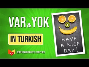 Turkish Grammar | "Var & Yok" in Turkish language | Dem Turkish Center