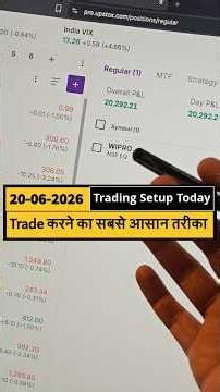 Intraday Trade करने का सबसे आसान तरीका #volume #trading